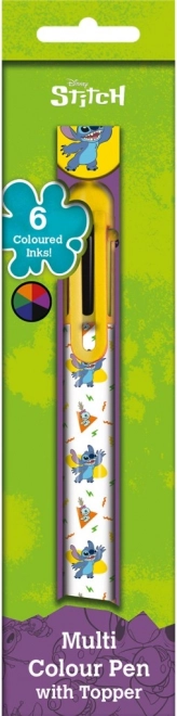 Lilo & Stitch seksfarvet pen