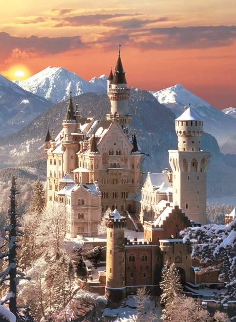 Puslespil 1500 brikker Compact Slot Neuschwanstein