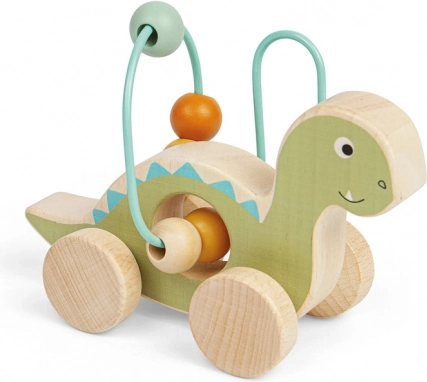 Diplodocus på hjul med perlelabyrint