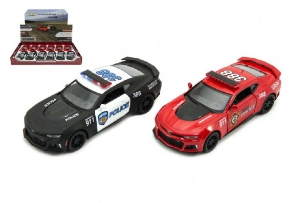 Auto Kinsmart Chevrolet Camaro politi/betjente 12cm metal/plast