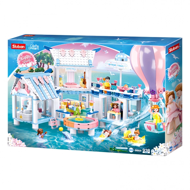 Flydende villa med pool