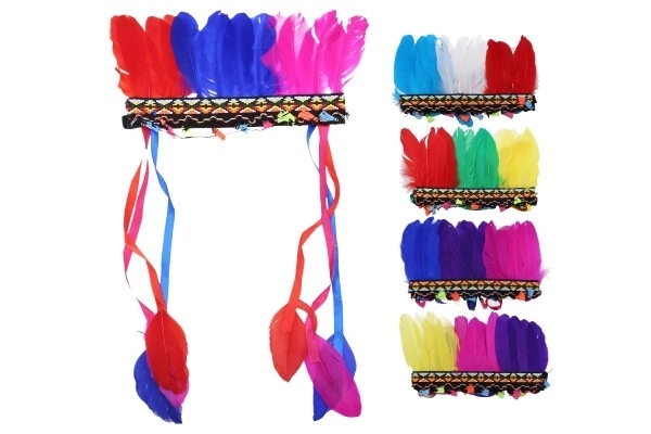 Sæt karneval - pandebånd indianer MIX