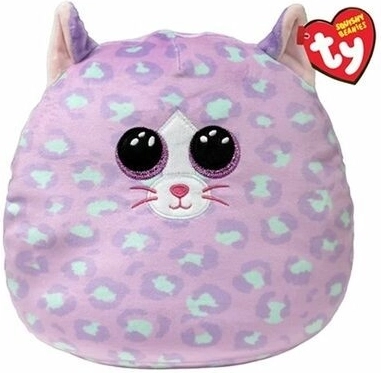 Plysset krammedyr TY Squishy kat 22 cm