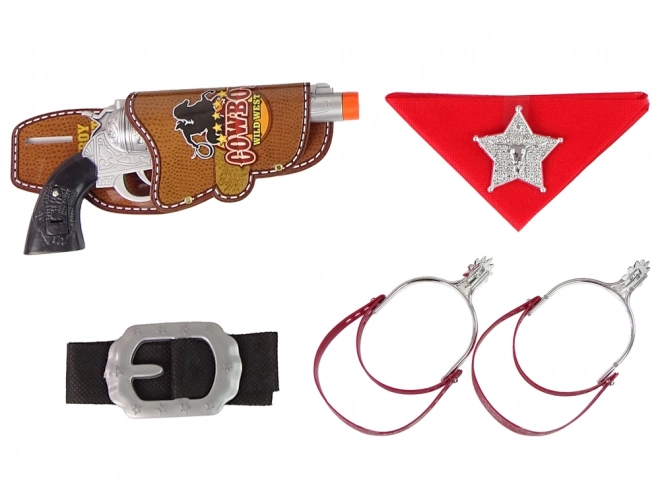 Cowboy Sheriff'sæt Gevær Revolver