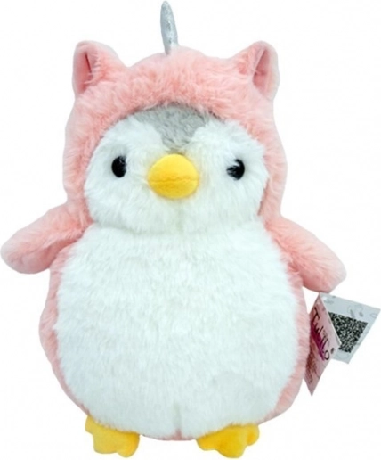 Pingvinmaskot Romek lyserød 20 cm