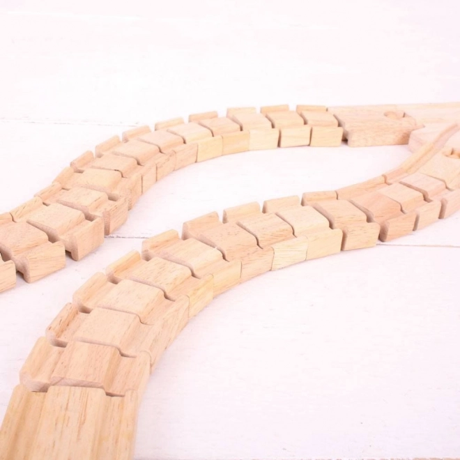 Bigjigs Rail Fleksibel Skinne - 2 Stykker