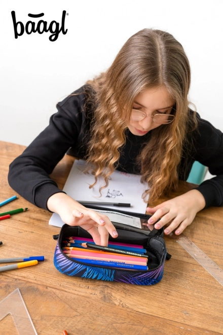 BAAGL Skole penal etui Palm
