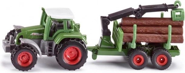 Siku Farmer traktor med skovanhænger – metalmodel