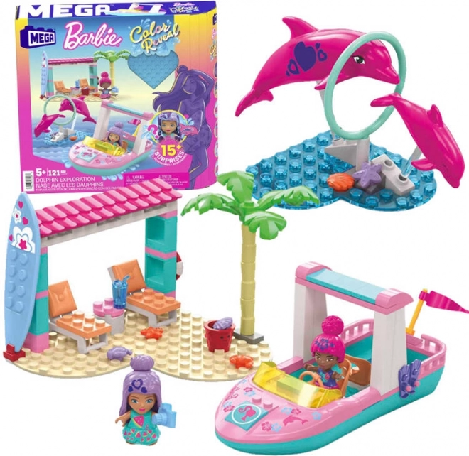 byggesæt MEGA BARBIE Color Reveal eventyr med delfiner