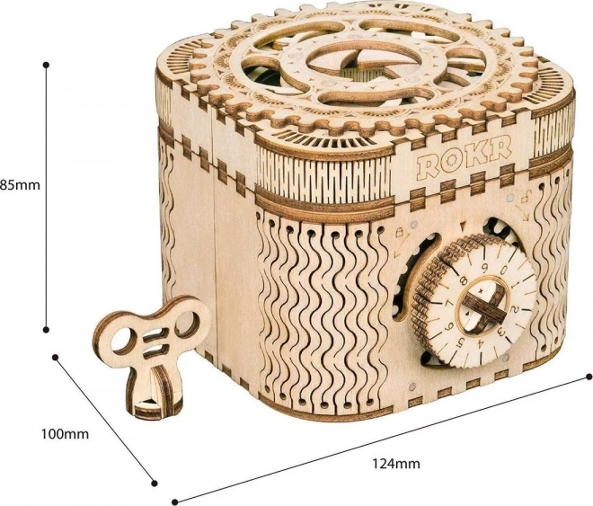 RoboTime 3D træ mekanisk puslespil Smykkeskrin