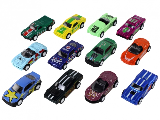Sæt med drevne biler 12 ELE Metal 1:64