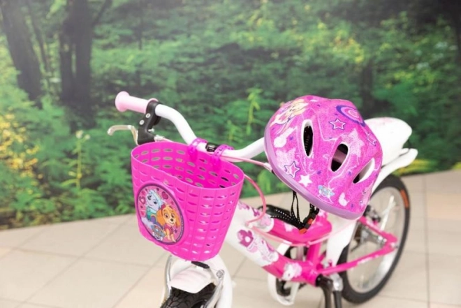 børnecykelkurv med PAW PATROL-motiv – lyserød
