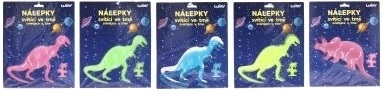 Selvlysende klistermærker til mørke Dinosaurer 25,5 × 31 cm