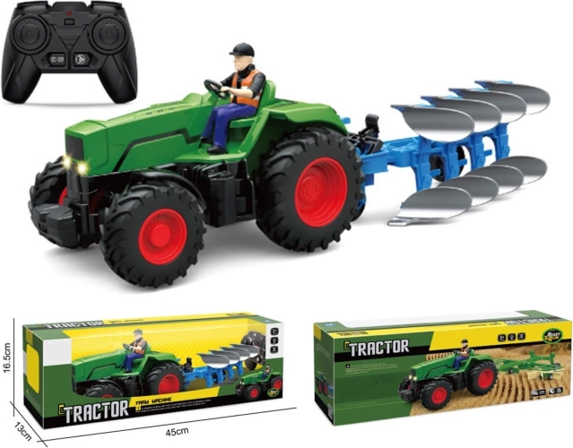 Sjov fjernstyret traktor