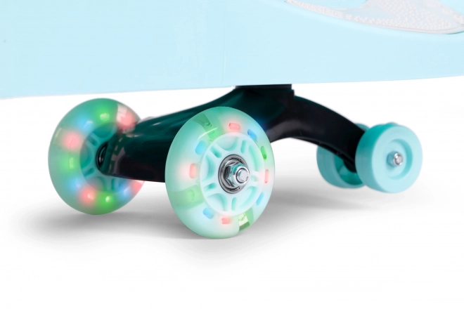 Børnebil med lysende hjul blå Ecotoys
