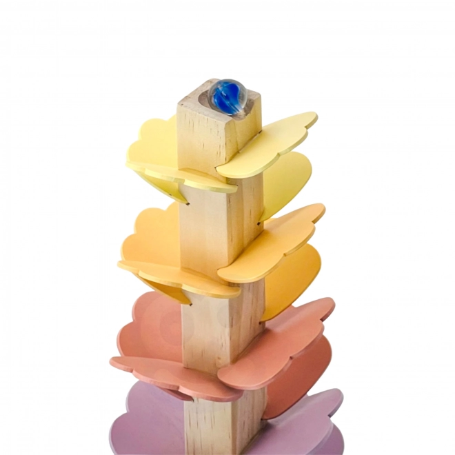 Træ kuglebane Rainbow Montessori WOOPIE GREEN