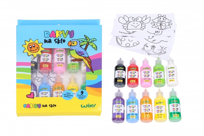 Glasfarver 9+1 22ml