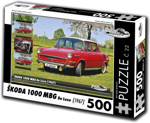 RETRO-AUTA puslespil Škoda 1000 MBG De Luxe 500 brikker