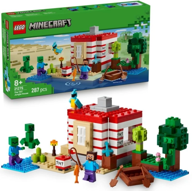 LEGO Minecraft TNT-hus i junglen