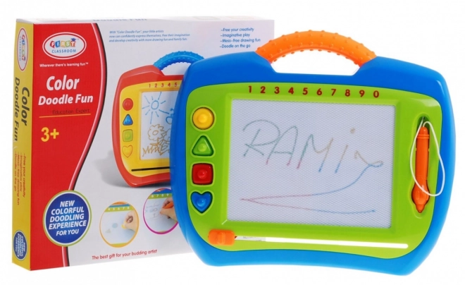 Glade Børns Puslespil 3+ Kreativ legetøj + stylus + 4 stempler + tegninger i 4 farver