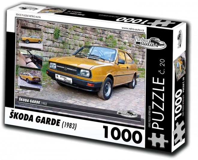 Puslespil RETRO-BILER Škoda Garde 1000 brikker