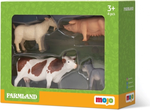 Mojo startsæt med bondegårdsfigurer 4 stk.
