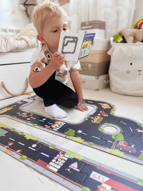 Tooky Toy Autovej Puslespil