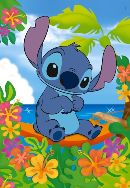 Puslespil 104 brikker Disney Stitch
