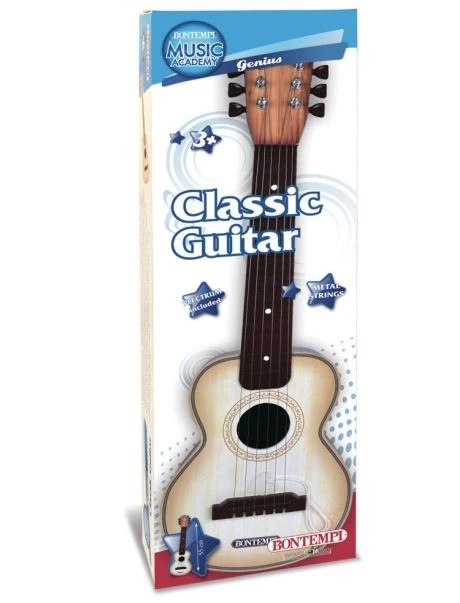 Klassisk guitar med 6 metalstrenge