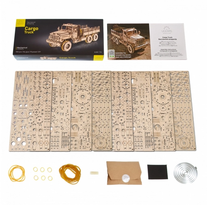 Ugears 3D træ mekanisk puslespil Lastbil CARGO