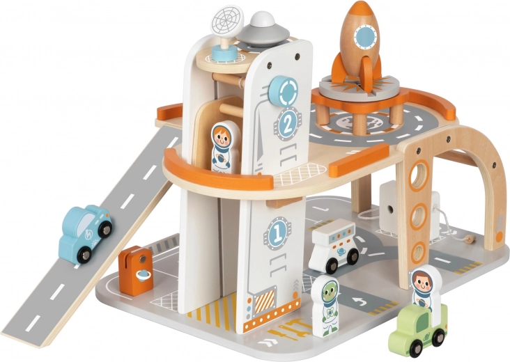 Affyringsrampe med raket