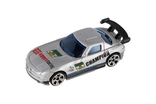 Auto racer 6 stk metal/plast 8cm til fri hånd i æske 10,5x27x4cm
