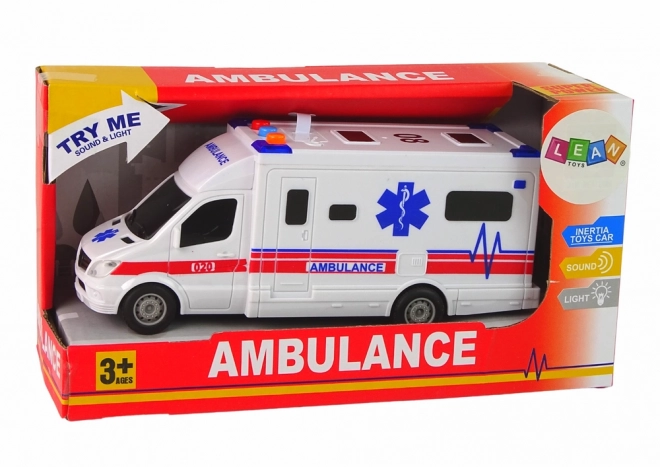 Batteridrevet Ambulance Lys Lyd Hvid Drivkraft