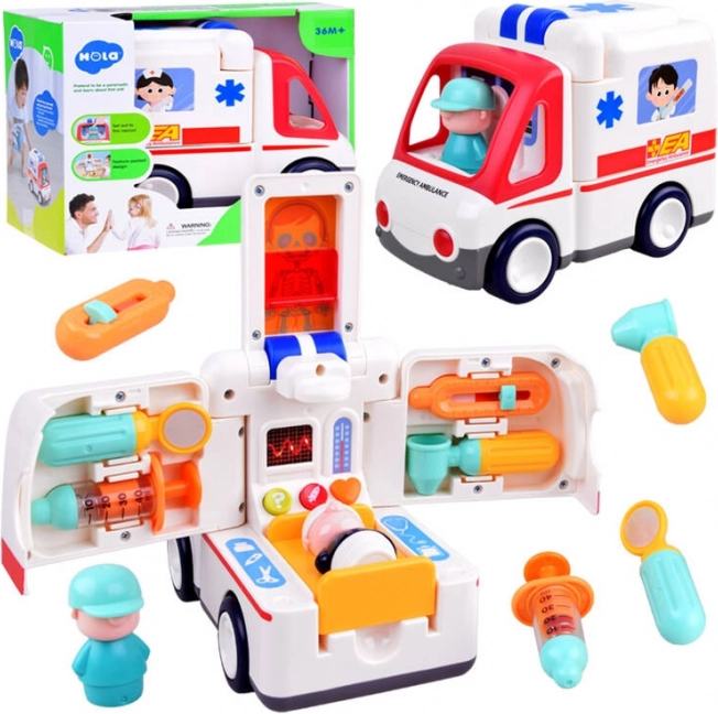 Interaktiv ambulance for små redningsfolk