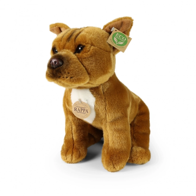 Rappa Plys hund Staffordshire Bullterrier siddende 30 cm MILJØVENLIG