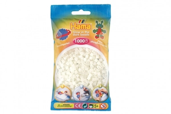 Strygeperler Hama MIDI lyser i mørket 1000 stk. i pose