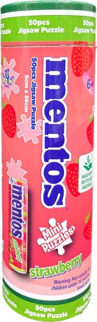 Puzzle MENTOS jordbær 50 brikker