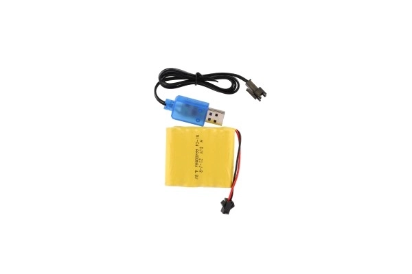 Auto RC buggy terræn grøn 22cm plast 2,4GHz med batteri + opladningspakke i kasse 32x16x18cm