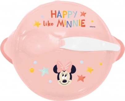 Skål med sugekop og låg Minnie