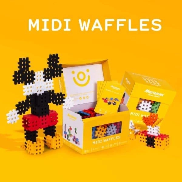 Byggesæt Midi Waffle 44 stykker