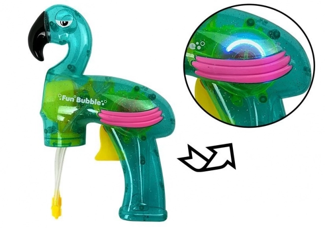 Boblepistol flamingo blå