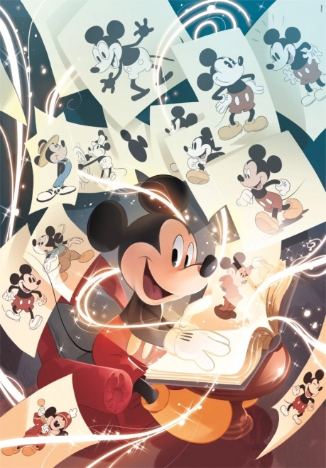 Puslespil 1000 brikker Kompakt Mickey Mouse Fest