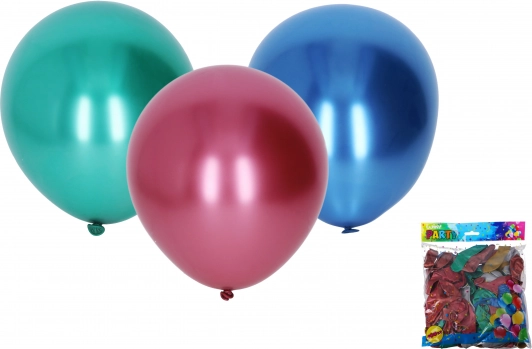 Oppustelig kromballon 25 cm