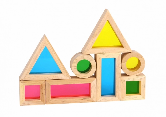 Træfarvede spejlkuber TOOKY TOY