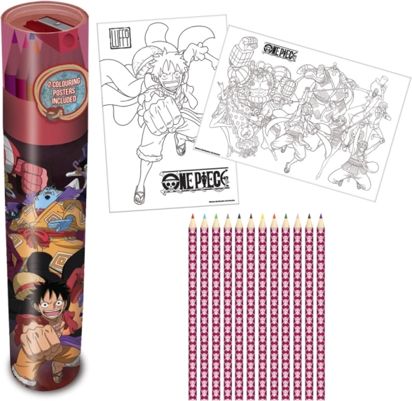 Sæt farveblyanter ONE PIECE 12 stk i etui
