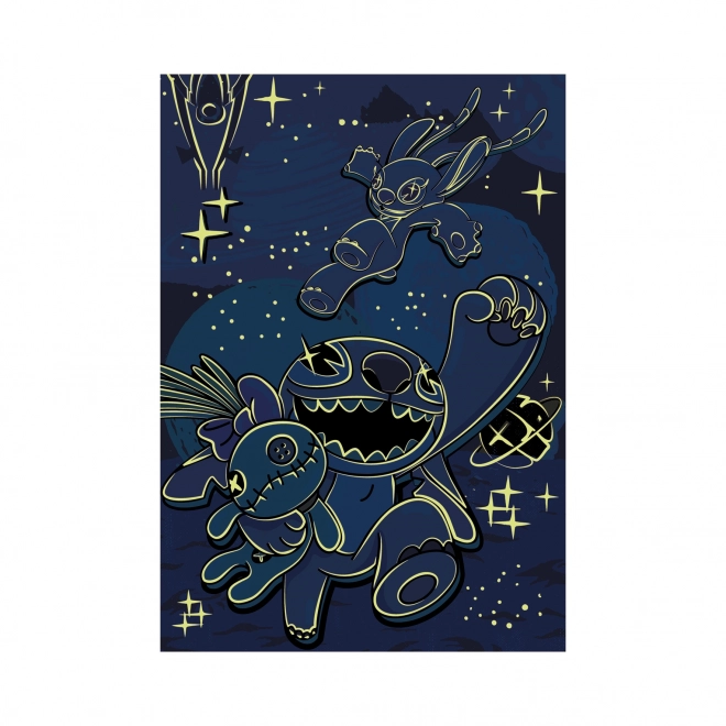 Puslespil Lilo & Stitch Neon 100 XXL Brikker