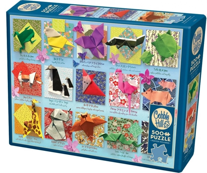 COBBLE HILL Puslespil Origami dyr 500 brikker