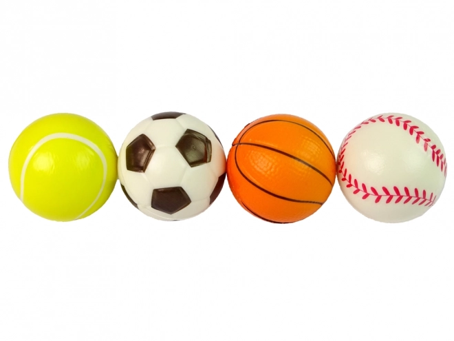 Sæt af bløde bolde 4 stk Sport Golf Tennis Fodbold