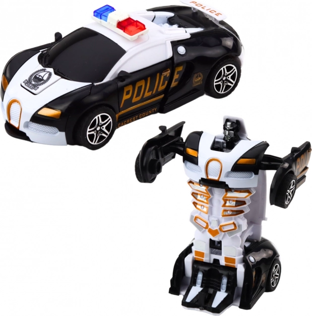 Auto Robot 2v1 Sport Politibil