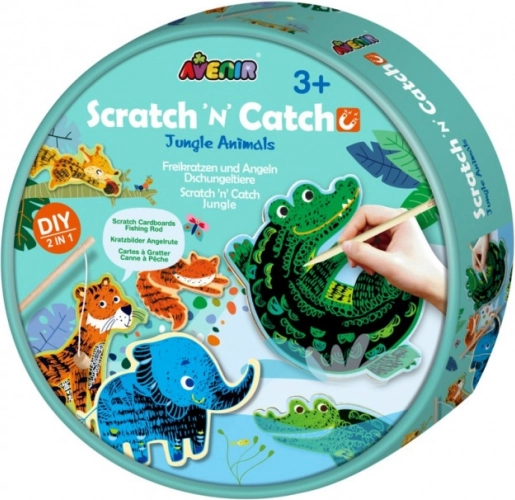 Skrabeleg – Jungle dyr Scratch 'n' Catch